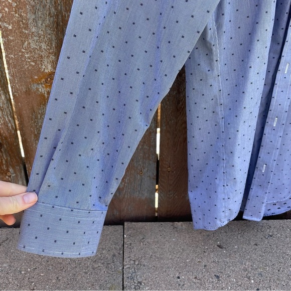 JOS A BANK 1905 Men’s Blue Dress Shirt Tailored Fit Non-Iron Long Sleeve 16.5 36 - Picture 4 of 10